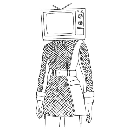 Página para colorear: TV Woman de Skibidi Toilet dibujo para colorear gratis de Dibujos para colorear de TV Men (serie Skibidi Toilet)