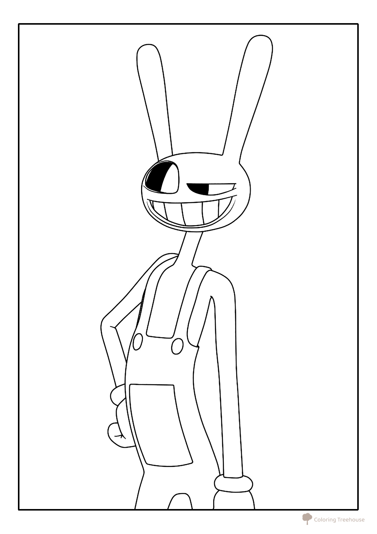 Página para colorear «Jex el egoísta» dibujo para colorear gratis de Páginas para colorear de Jex (Circo Digital)