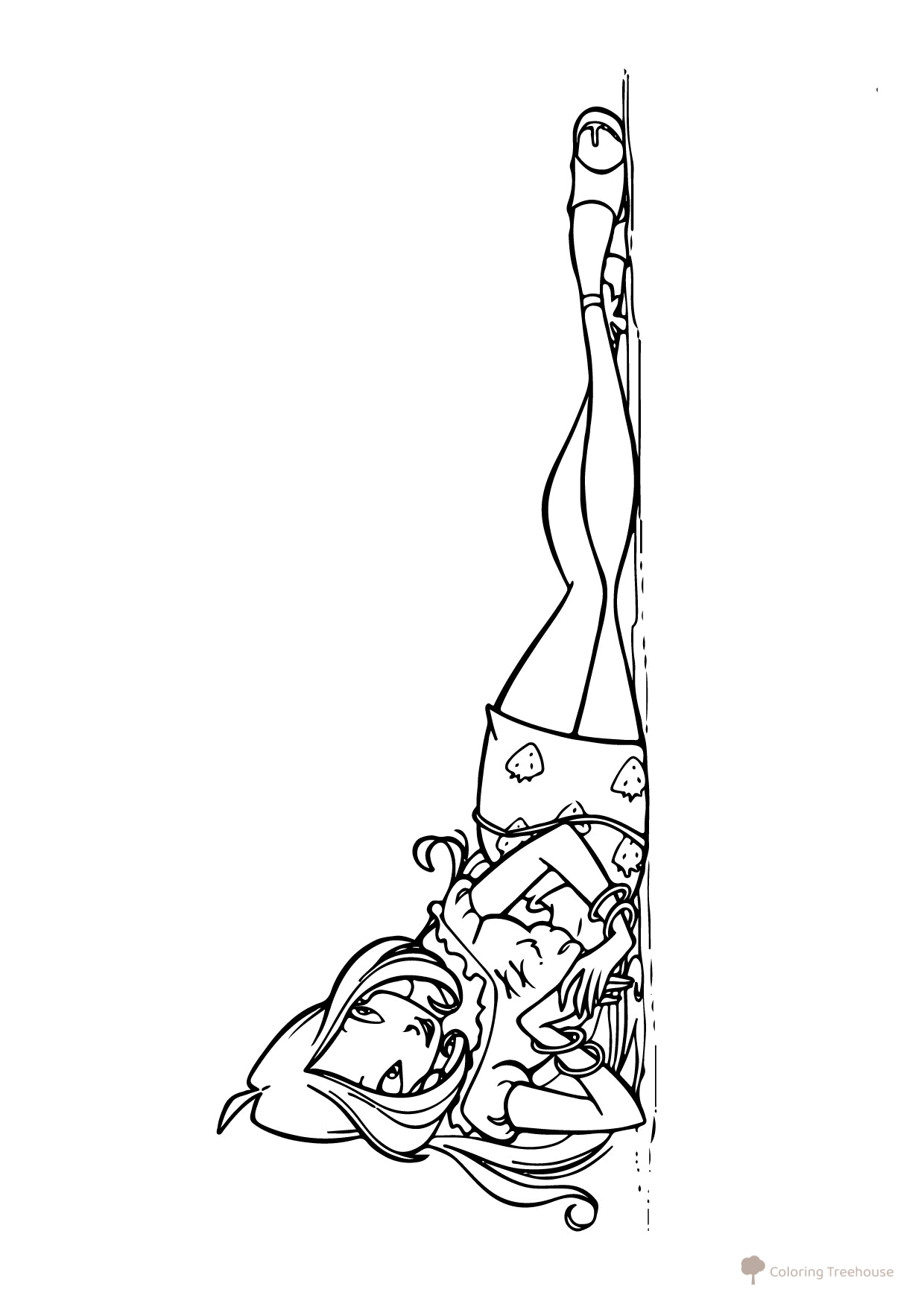 Beautiful Flora Coloring Page free printable Flora Winx Coloring Pages coloring page