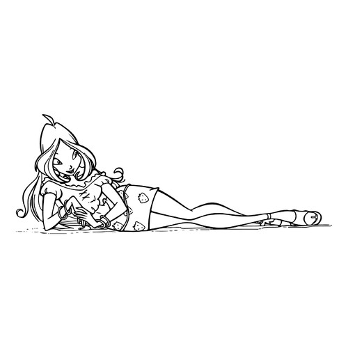 Beautiful Flora Coloring Page free printable Flora Winx Coloring Pages coloring page