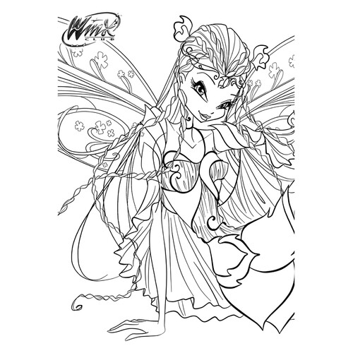 Página para colorear Winx Flora Bloomix dibujo para colorear gratis de Páginas para colorear de Flora (Winx)