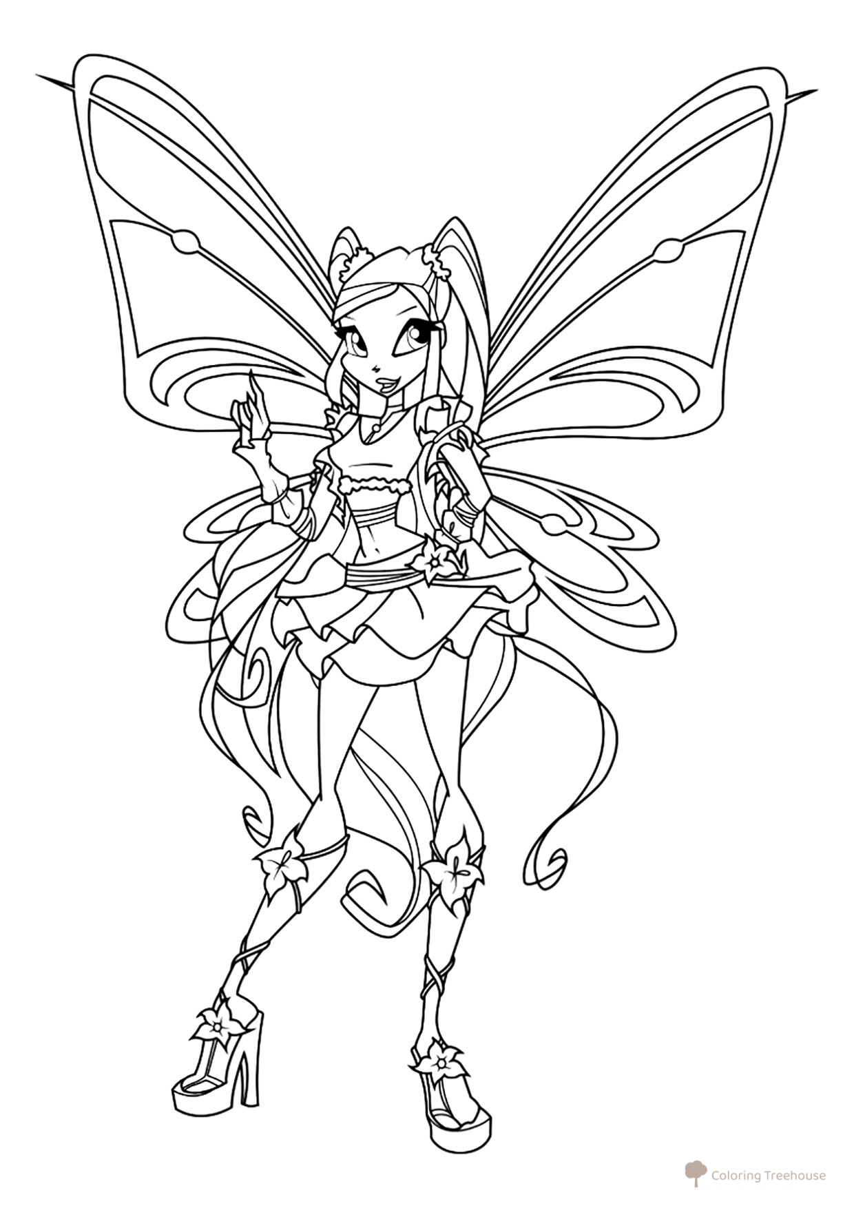 Página para colorear Winx Stella Sofix dibujo para colorear gratis de Páginas para colorear de Stella (Winx)
