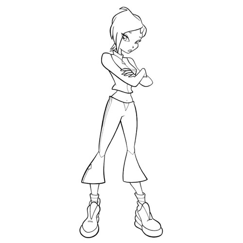 Tekna Upset Coloring Page free printable Tecna Winx Coloring Pages coloring page