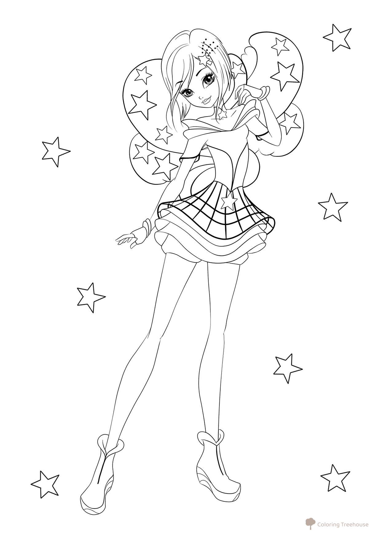 Winx Tecna Cosmix Coloring Page free printable Tecna Winx Coloring Pages coloring page