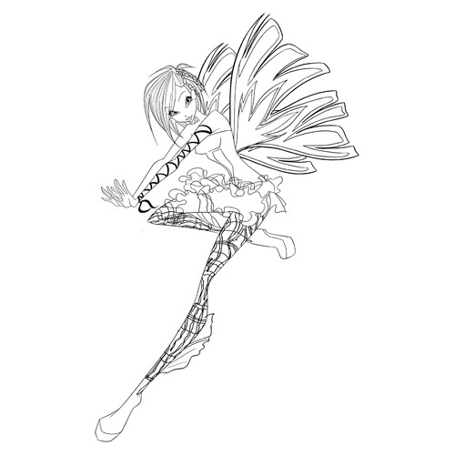 Tecna Sirenix Coloring Page free printable Tecna Winx Coloring Pages coloring page