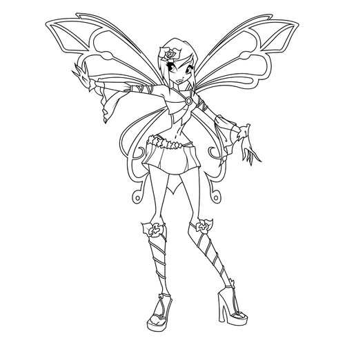 Winx Tecna Sofix Coloring Page free printable Tecna Winx Coloring Pages coloring page