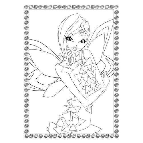 Winx Techna Tayniks Coloring Page free printable Tecna Winx Coloring Pages coloring page