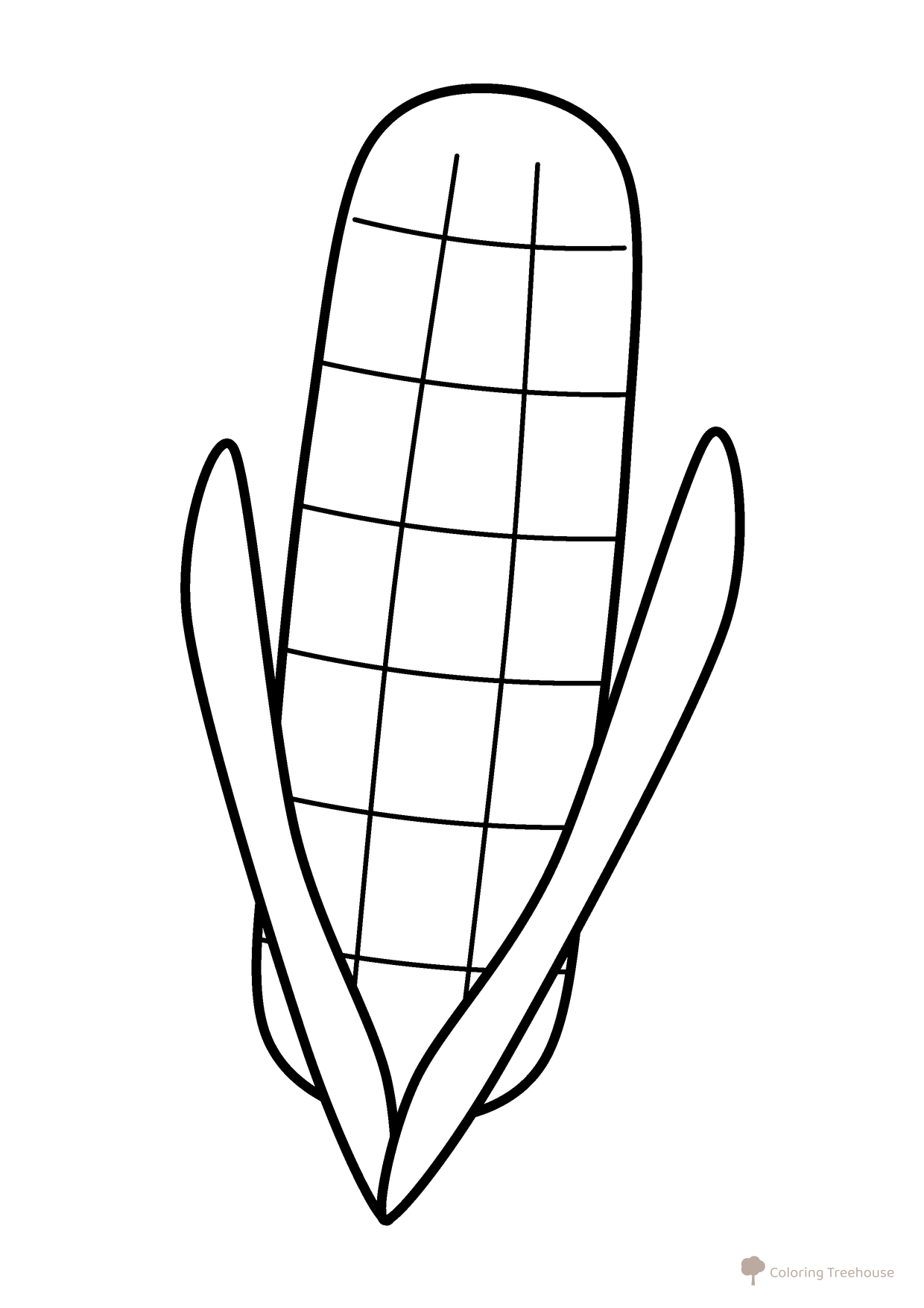 Ear of Corn Coloring Page