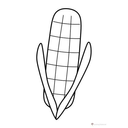 Ear of Corn Coloring Page