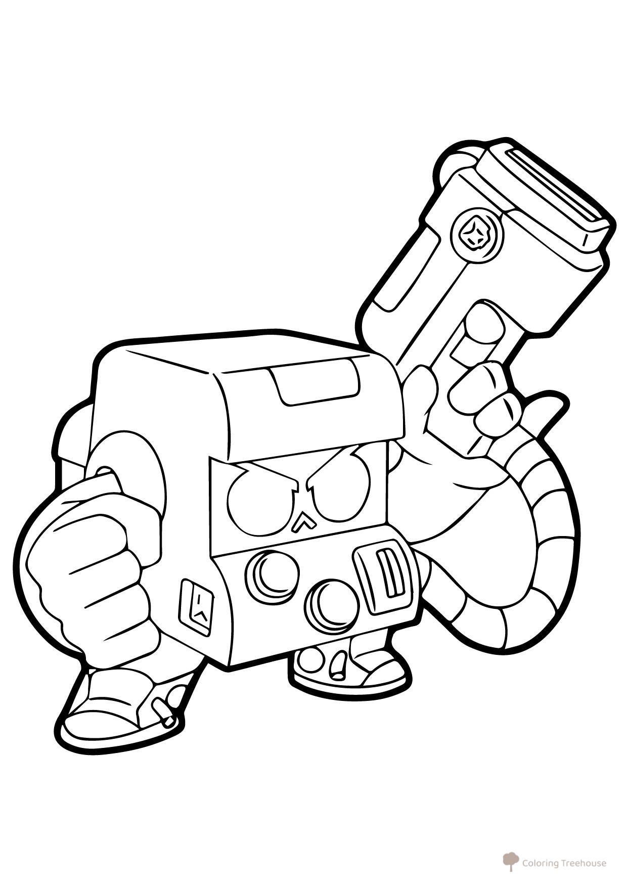 Página para colorear BIT Brawl Stars dibujo para colorear gratis de Páginas para colorear de Brawl Stars