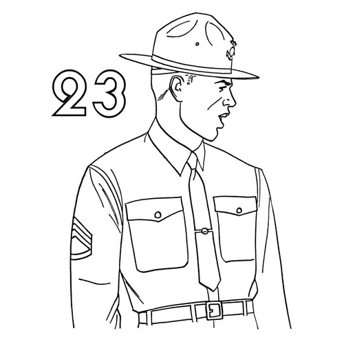 February 23 Men's Day Coloring Page free printable February 23 Coloring Pages coloring page