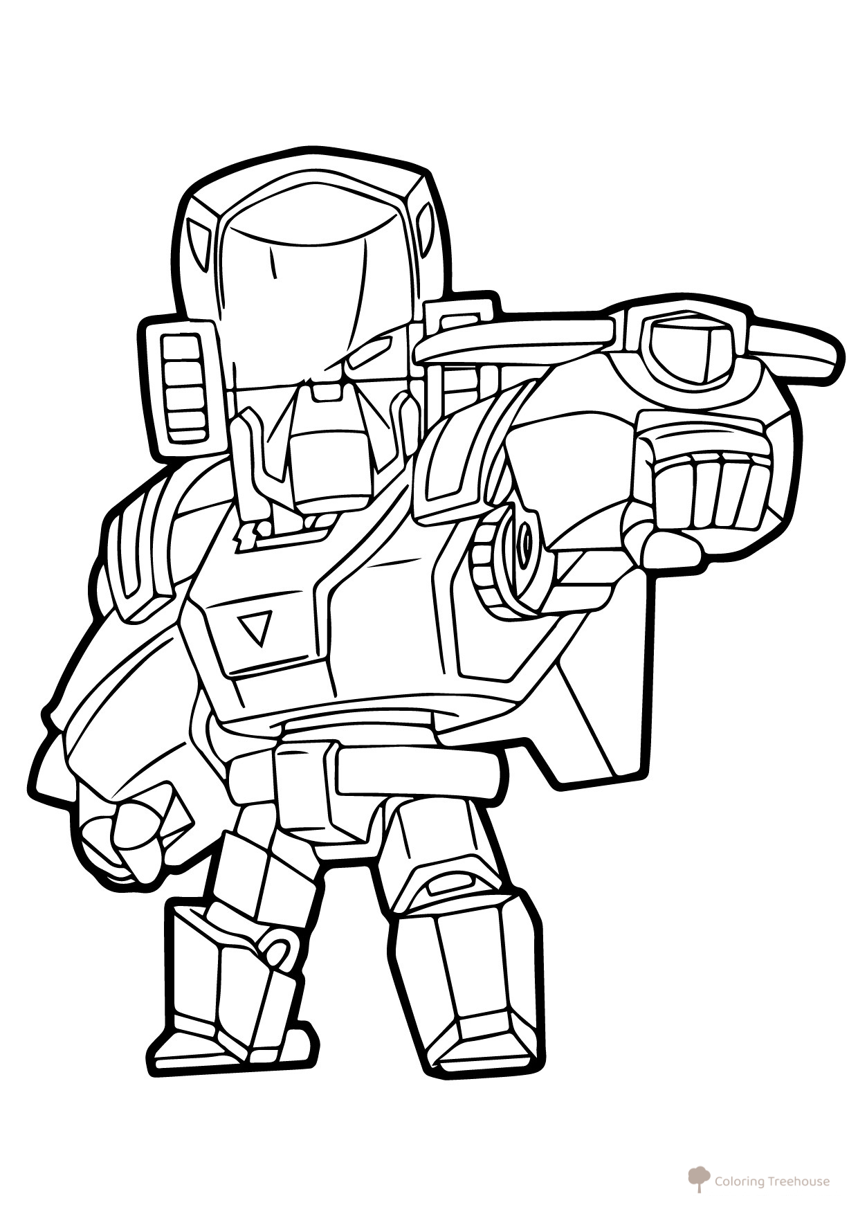 Página para colorear: Mecha Bo (Brawl Stars) dibujo para colorear gratis de Páginas para colorear de Brawl Stars