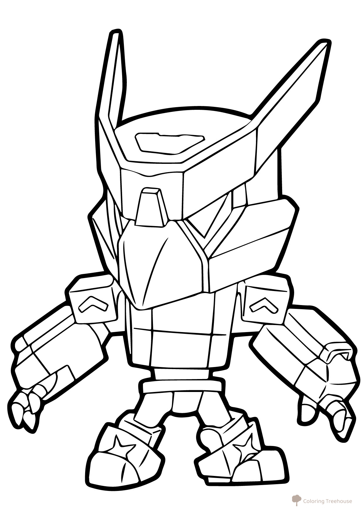 Mecha Crow Coloring Page free printable Brawl Stars Coloring Pages coloring page