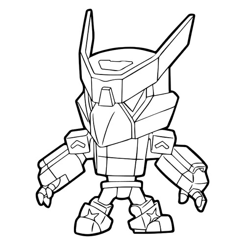 Mecha Crow Coloring Page free printable Brawl Stars Coloring Pages coloring page