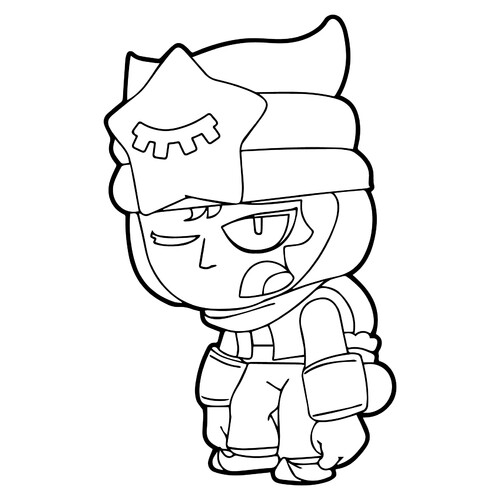 Página para colorear de Sandy de Brawl Stars dibujo para colorear gratis de Páginas para colorear de Brawl Stars