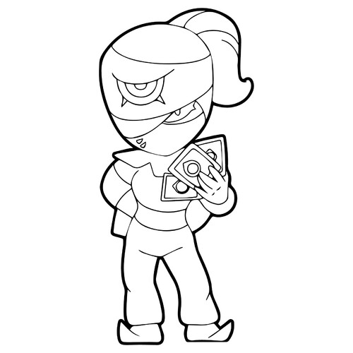 Página para colorear Tara de Brawl Stars dibujo para colorear gratis de Páginas para colorear de Brawl Stars