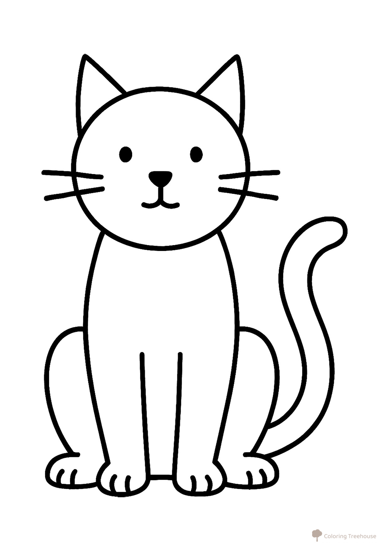 Schematic Cat Coloring Page free printable Cat and Kitten Coloring Pages coloring page