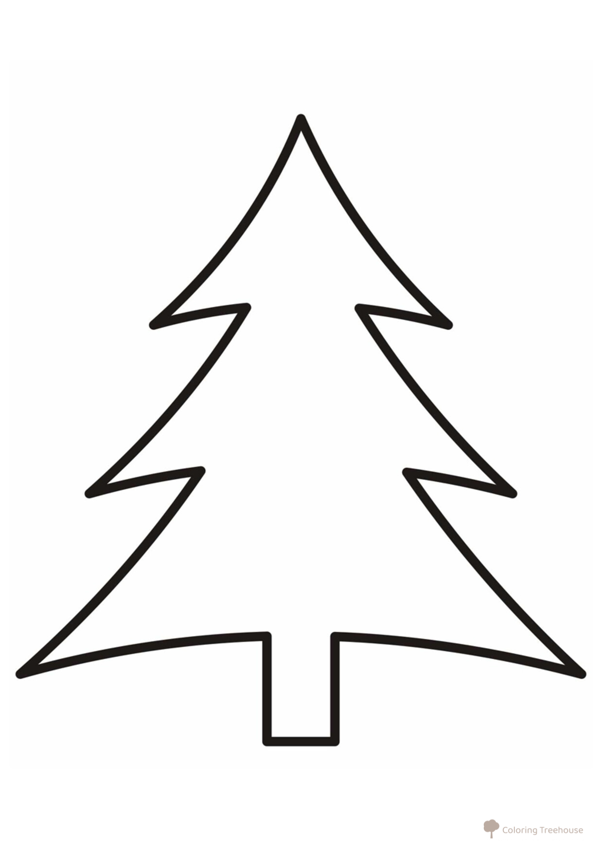 Little Fir Tree Coloring Page for Toddlers free printable Flower and Plant Coloring Pages for Toddlers coloring page