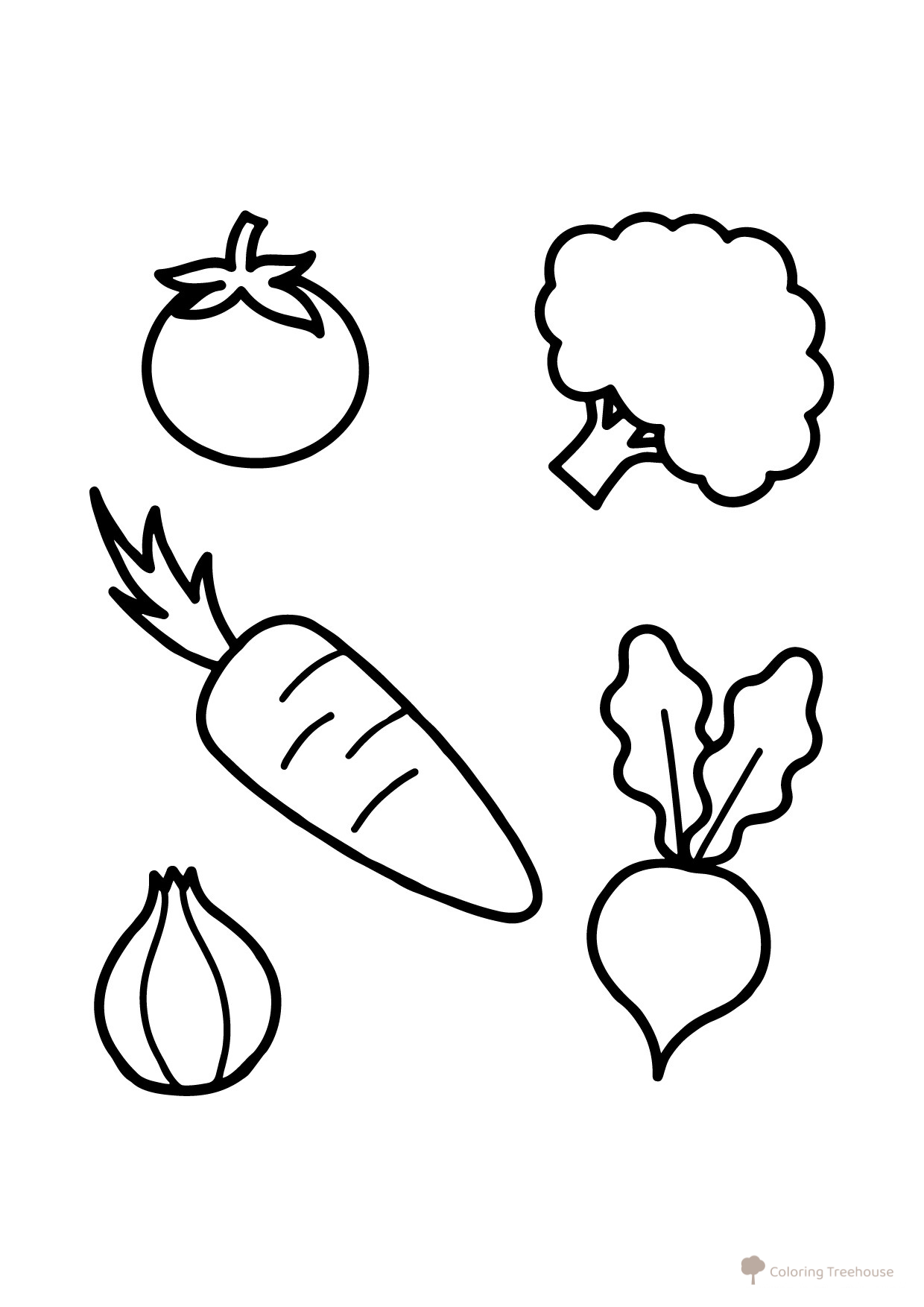 Vegetable Coloring Pages for Toddlers free printable Flower and Plant Coloring Pages for Toddlers coloring page