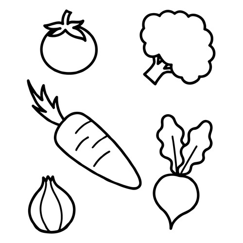 Vegetable Coloring Pages for Toddlers free printable Flower and Plant Coloring Pages for Toddlers coloring page