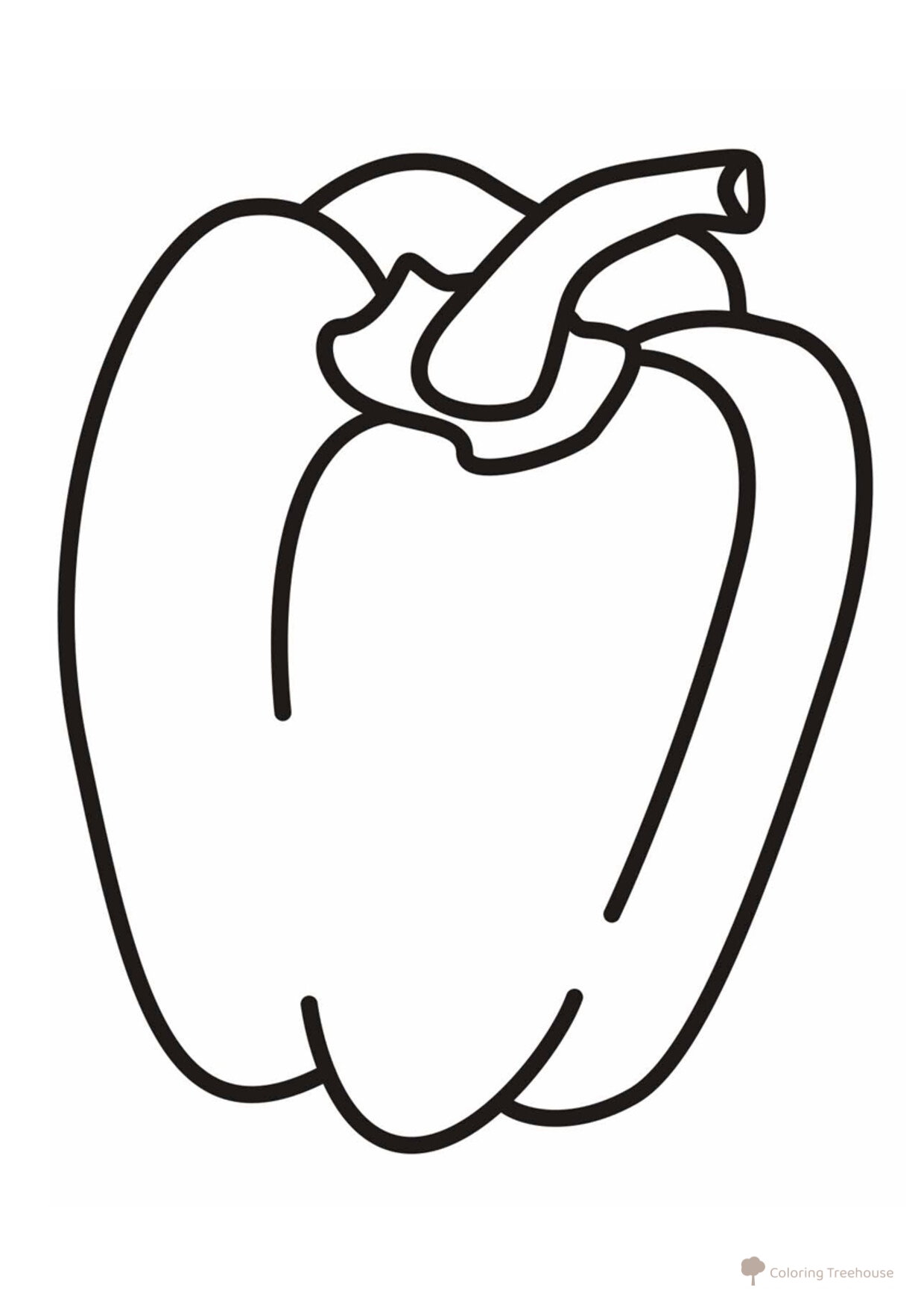 Pepper Coloring Page for Toddlers free printable Flower and Plant Coloring Pages for Toddlers coloring page
