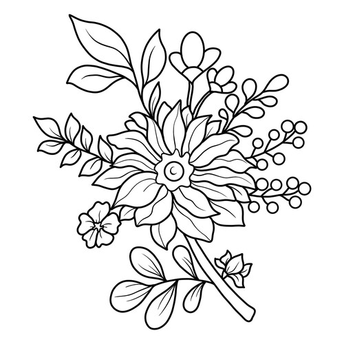 Beautiful Daisies Coloring Page free printable Flower Coloring Pages coloring page