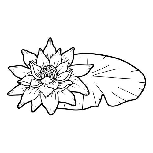 Printable Lotus Coloring Page free printable Flower Coloring Pages coloring page