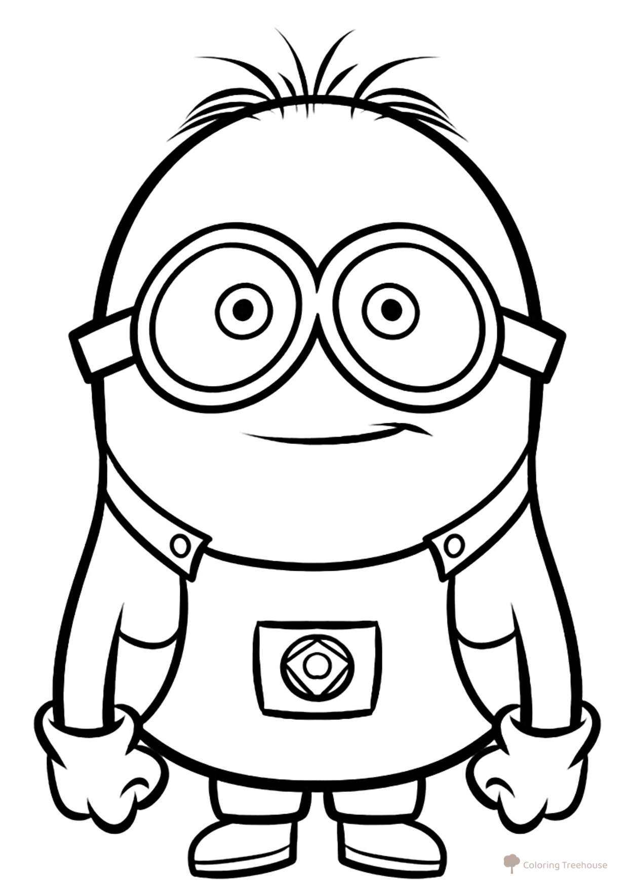 Beautiful Minion Coloring Page free printable Despicable Me 2 Coloring Pages coloring page