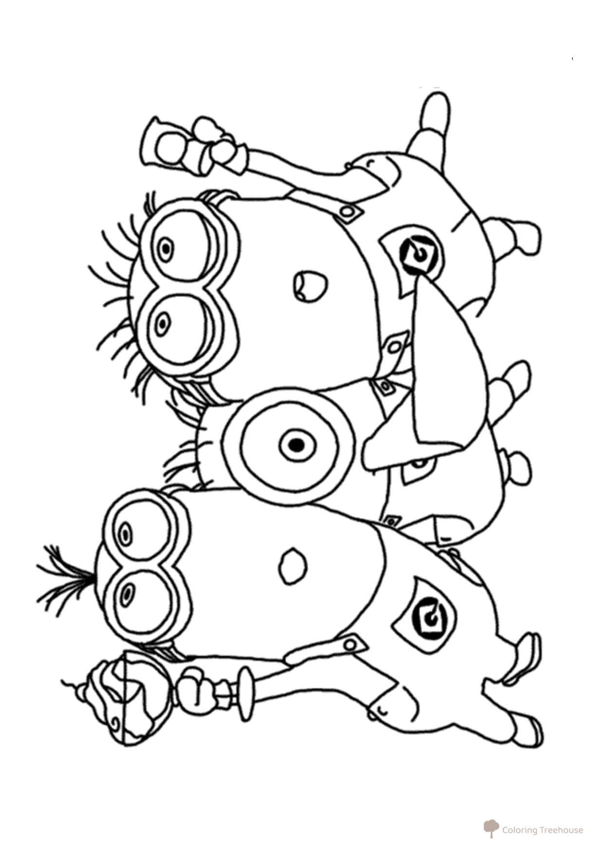 All Minions Coloring Page free printable Despicable Me 2 Coloring Pages coloring page