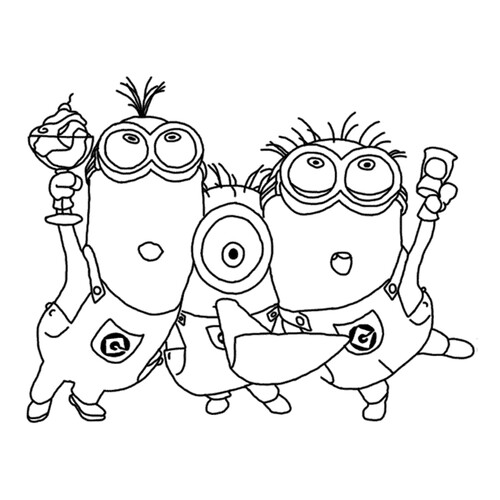 All Minions Coloring Page free printable Despicable Me 2 Coloring Pages coloring page