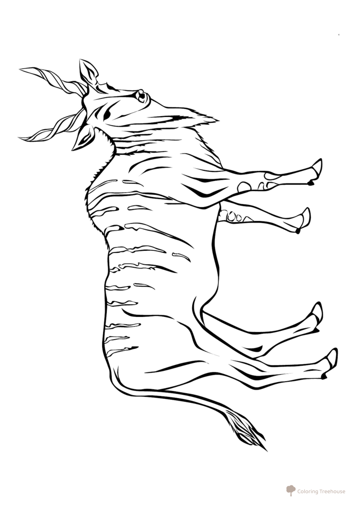 Antelope Coloring Page free printable Wild Animal Coloring Pages coloring page