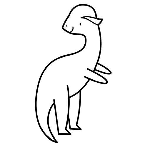 填色页:圆顶头的斯特戈塞拉(Stegoceras) 免费可打印幼儿恐龙填色页涂色页
