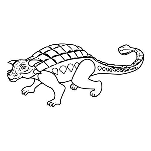 Ankylosaurus Coloring Page free printable Dinosaur Coloring Pages coloring page