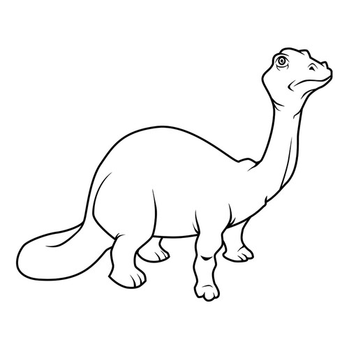 Brontosaurus Coloring Page free printable Dinosaur Coloring Pages coloring page