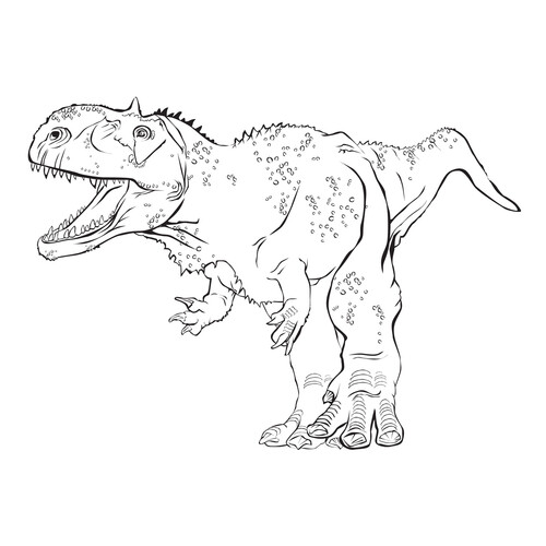 Radzhazavr Coloring Page free printable Dinosaur Coloring Pages coloring page