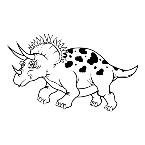 Triceratops Coloring Page free printable Dinosaur Coloring Pages coloring page