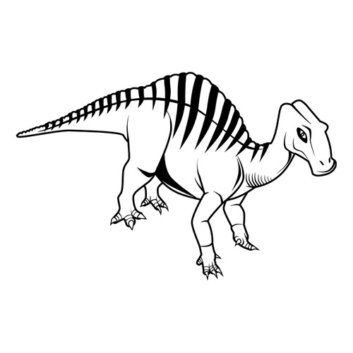 Uranosaur Coloring Page free printable Dinosaur Coloring Pages coloring page
