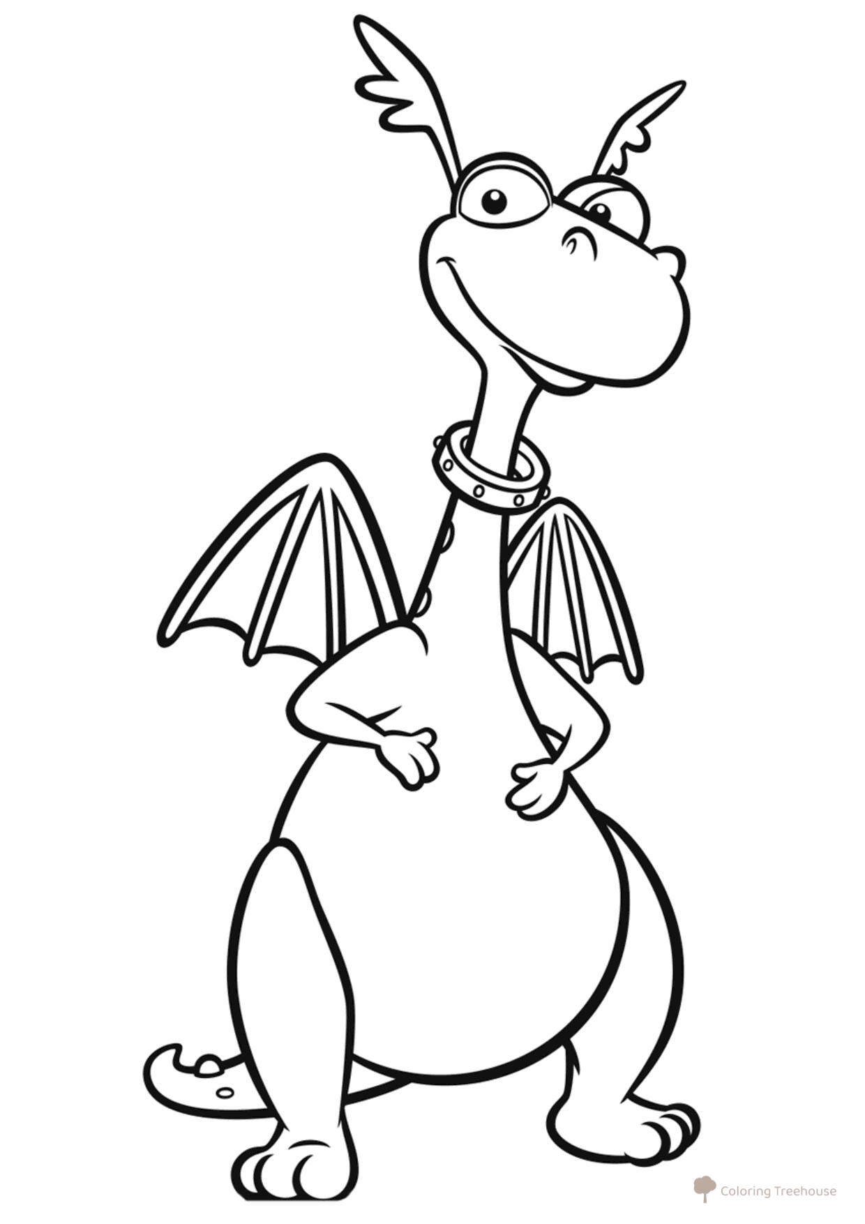 Staffi the Dragon Coloring Page free printable Doc McStuffins Coloring Pages coloring page