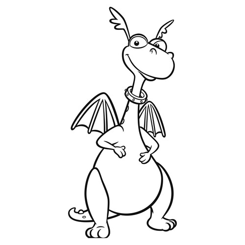 Staffi the Dragon Coloring Page free printable Doc McStuffins Coloring Pages coloring page