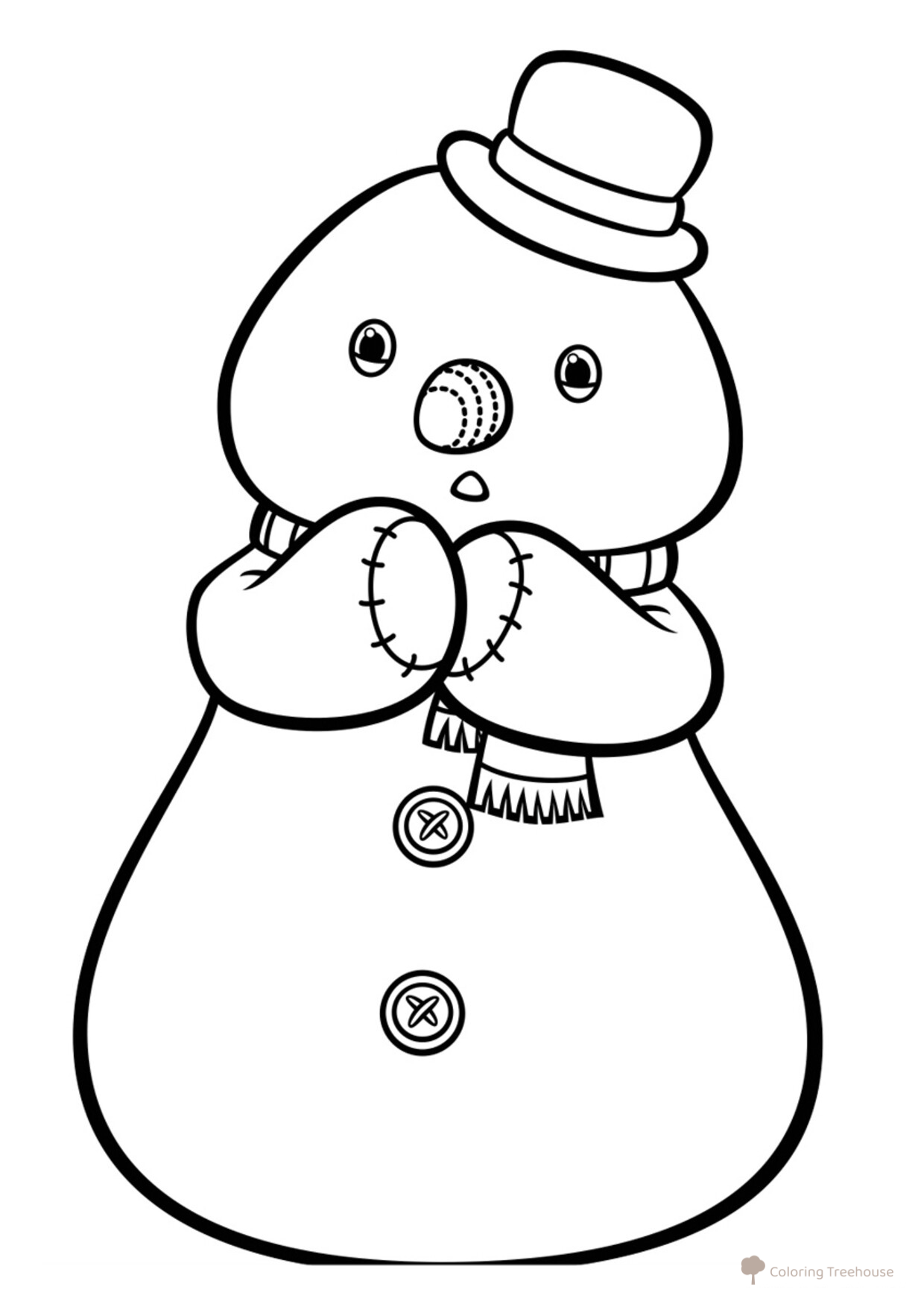 Página para colorear: Muñeco de nieve Chilli dibujo para colorear gratis de Doc McStuffins Coloring Pages