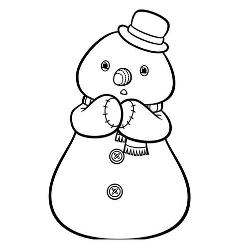 Chilly the Snowman Coloring Page free printable Doc McStuffins Coloring Pages coloring page