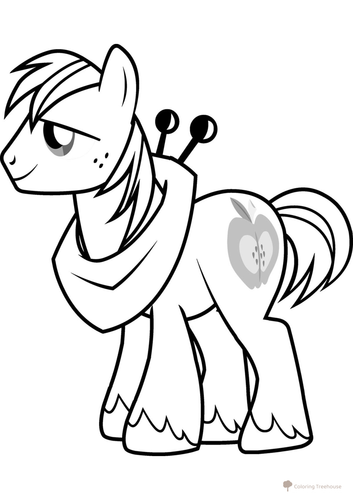 Big Macintosh Coloring Page free printable My Little Pony Coloring Pages coloring page