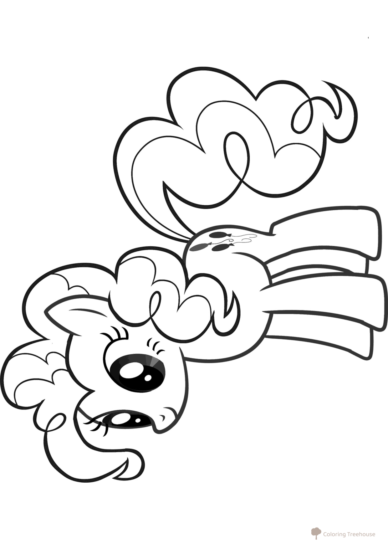 Pinkie Pie Coloring Page free printable My Little Pony Coloring Pages coloring page