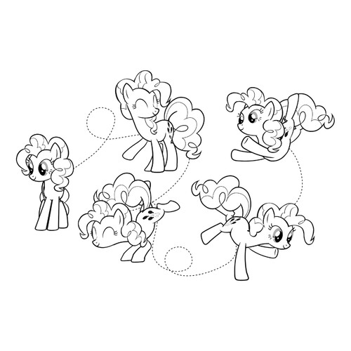 Pinki Pie - раскраска «Пять пони» dibujo para colorear gratis de Páginas para colorear de My Little Pony