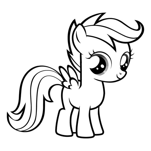 Scootaloo Coloring Page free printable My Little Pony Coloring Pages coloring page