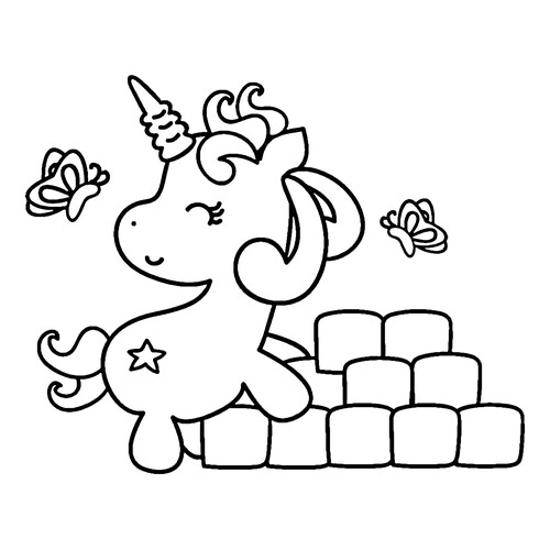 Unicorn Builder Coloring Page free printable Unicorn Coloring Pages coloring page