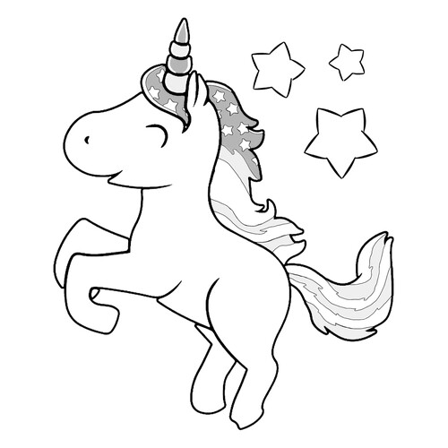 Dancing Unicorn Coloring Page free printable Unicorn Coloring Pages coloring page