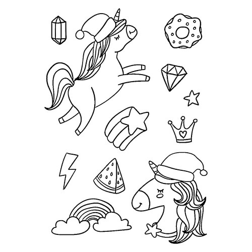 Página para colorear: Unicornios y dibujos dibujo para colorear gratis de Páginas para colorear de unicornios