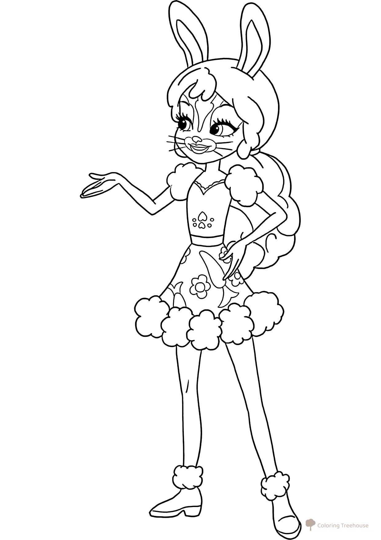 Enchantimals Bri Coloring Page free printable Enchantimals Coloring Pages coloring page