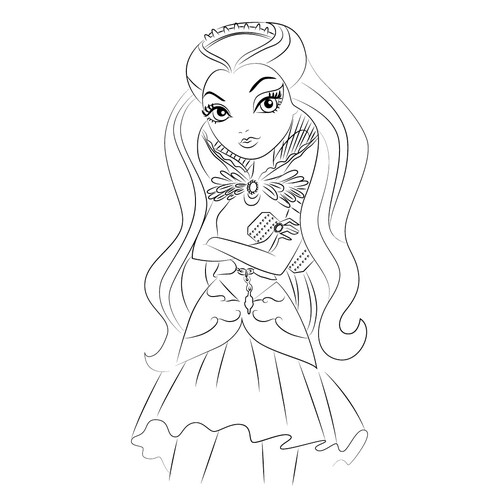 Raven Queen Coloring Page free printable Ever After High Coloring Pages coloring page